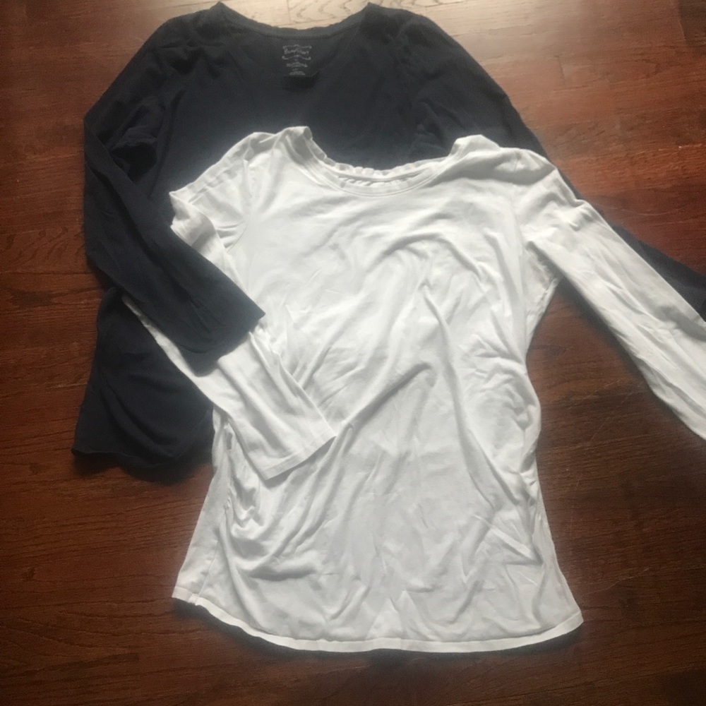 2 Solid Maternity Tees